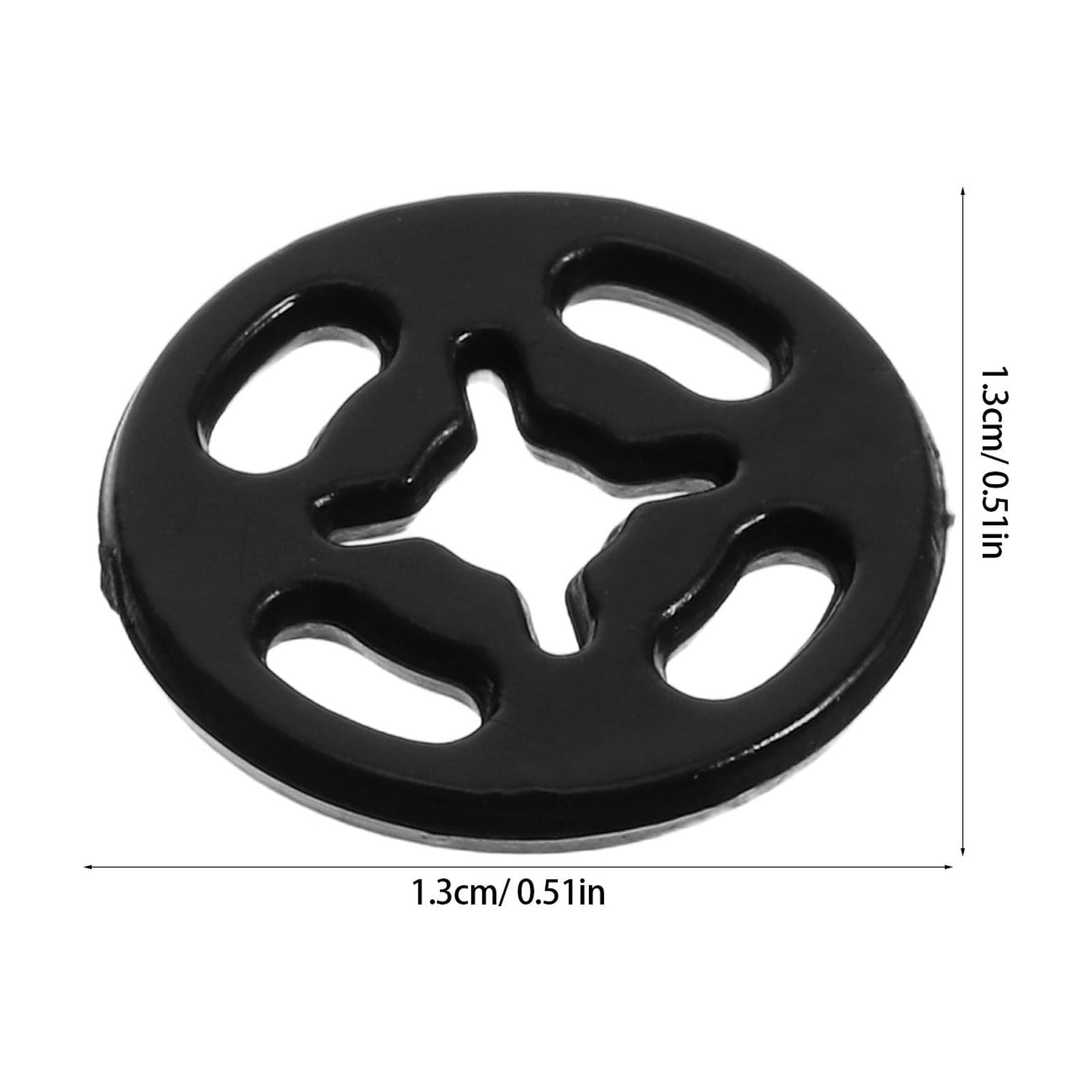 CTIRCHIU 1000-Pack Black Invisible Nylon Sew-On Buttons, Anti-Exposure Fasteners for Clothing and Garments