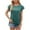 Green T-Shirts for Women, variant on Olyvenn Stylish Womens Summer Tops Trendy Dressy Solid Color Blouses Short Sleeves Round Neck Loose Fit Lightweight Business Shirts White 4