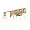 thumbnail image 2 of Hunter - Van Nuys 3-light Alturas Gold, Medium Size Vanity Light, Dimmable, Transitional Style, for Bedrooms, Dining, Living Rooms - 48035, 2 of 8