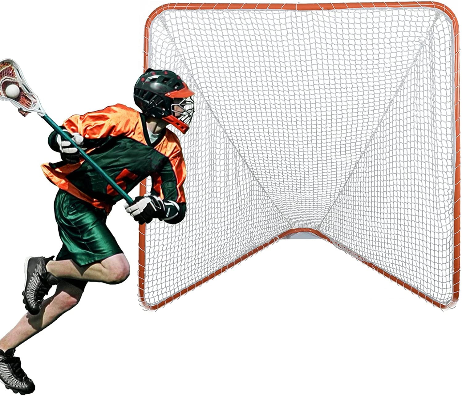 ANDGOAL Lacrosse Goal for BackyardLacrosse Net Backstop, Portable