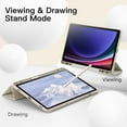 thumbnail image 6 of JETech Case for Samsung Galaxy Tab S9 11 Inch with S Pen Holder, Soft TPU Tri-Fold Stand Protective Tablet Cover, Support S Pen Charging, Auto Wake/Sleep (Beige), 6 of 6