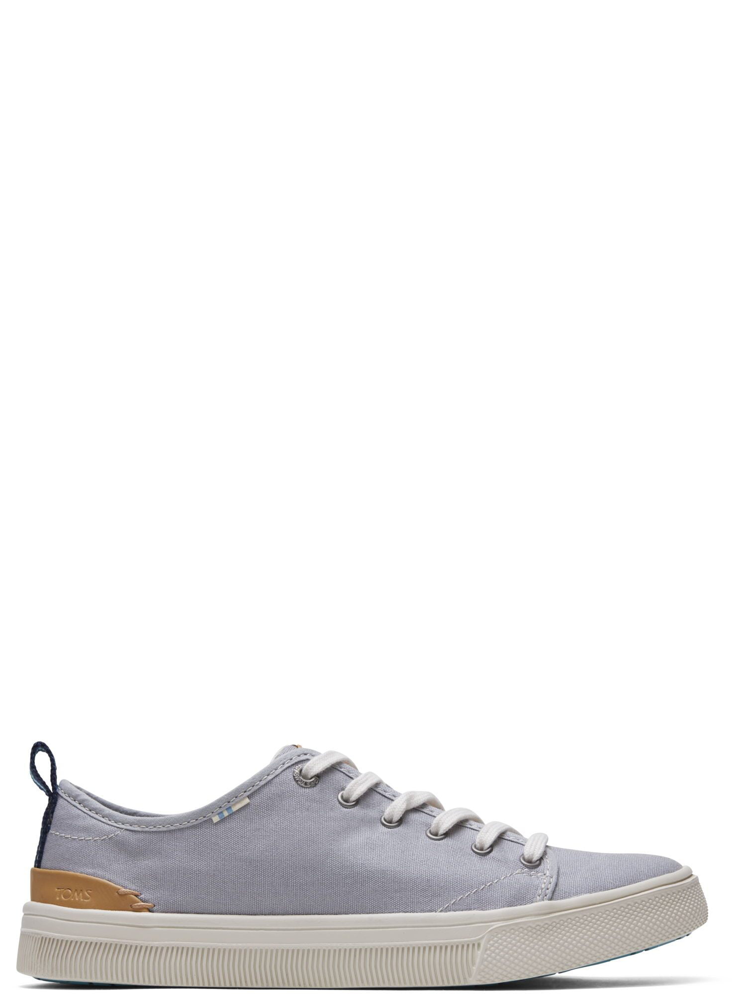 grey canvas lace up sneaker