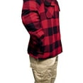 thumbnail image 4 of Rothco Buffalo Plaid Quilted Lined Jacket - Red, 4 of 7