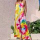thumbnail image 4 of Gibobby Mono Corto Informal Mono de verano para mujer Pantalones casuales estampados Mono estampado Pantalones de pierna ancha Mono de playa de vacaciones(Rosa， XL), 4 of 5
