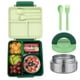 thumbnail image 1 of Lonchera para niño tipo omiebox incluye tarro y cubiertos, bento box c 4 compartimentos modulables de gran capacidad, lunch box con sellado hermético anti-fugas, caja de almuerzo BPA Free, 1 of 9