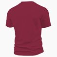 thumbnail image 4 of WRKEKC Men's T-Shirts Casual Breathable Half Button Stand Collar Color Block Short Sleeve Stylish Shirt for Daily Wear, 4 of 4