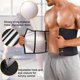 thumbnail image 5 of Cinturón abdominal sudoroso con hebilla de cuatro botones de iones de plata Cinturón de plástico para yoga, protección de cintura para correr y fitness Protector contra el sudor, 5 of 6