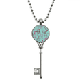 thumbnail image 1 of Pendentif de Prise de Diagramme de Circuit Motif Collier Vintage Clé en Argent Bijoux, 1 of 3