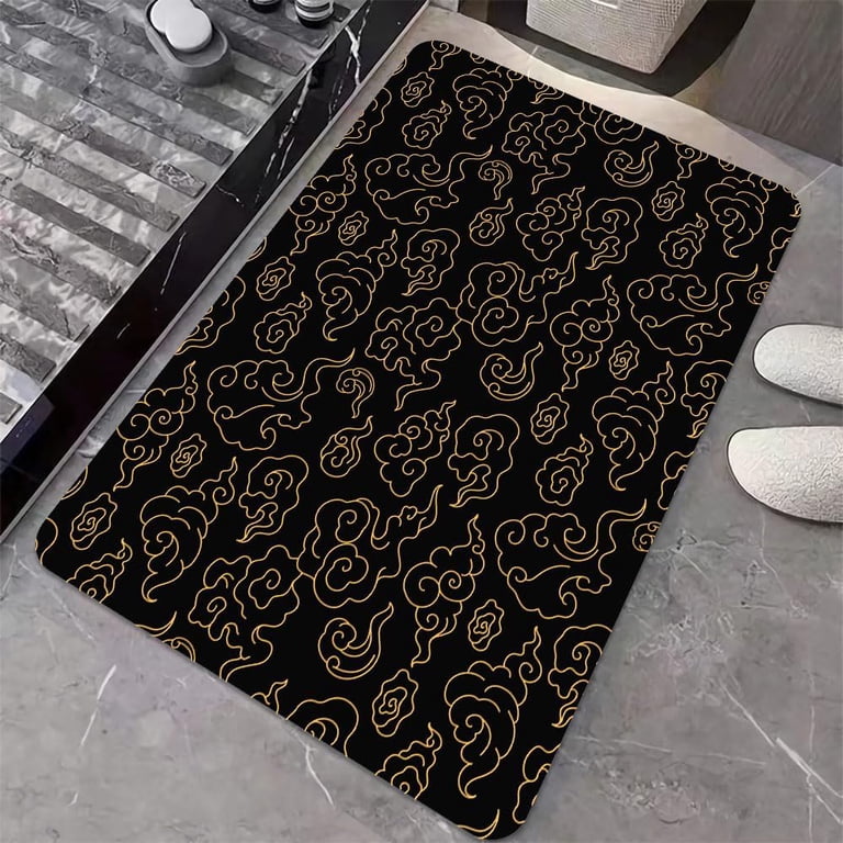 Diatomaceous Earth Bath Mat – Quick Dry, Absorbent, Non-Slip Bathroom Rug For Shower, Tub, Sink (16x24, Brown)