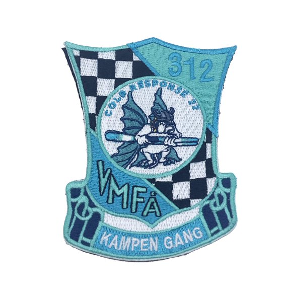 VMFA-312 Cold Response 2022 Patch - Plastic Backing