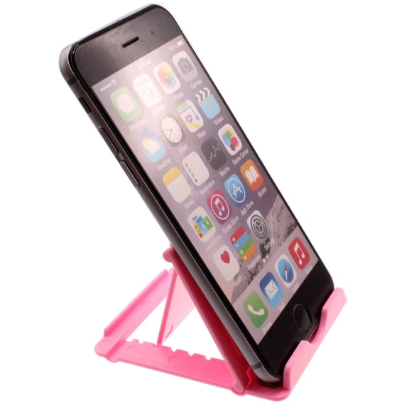 Fold-up Pink Stand for iPhone 13 Mini - Holder Travel Desktop Cradle Dock