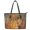 Autumn Forest Deer, variant on POLERO Women's Saddle Bag Pumpkin Waterproof Handbag for Travel, Leather Lightweight Zipper Tote Bag