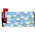 thumbnail image 2 of Coolnut Magnetic Mailbox Cover, Bees and Flowers Pattern Post Mail Box Cover Mail Wraps Cover, Standard Size 20.7" L x 18" W, 2 of 5