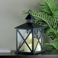 thumbnail image 2 of Northlight LED Candle Lantern with 3 Flameless Candles - 12.5" - Black, 2 of 6