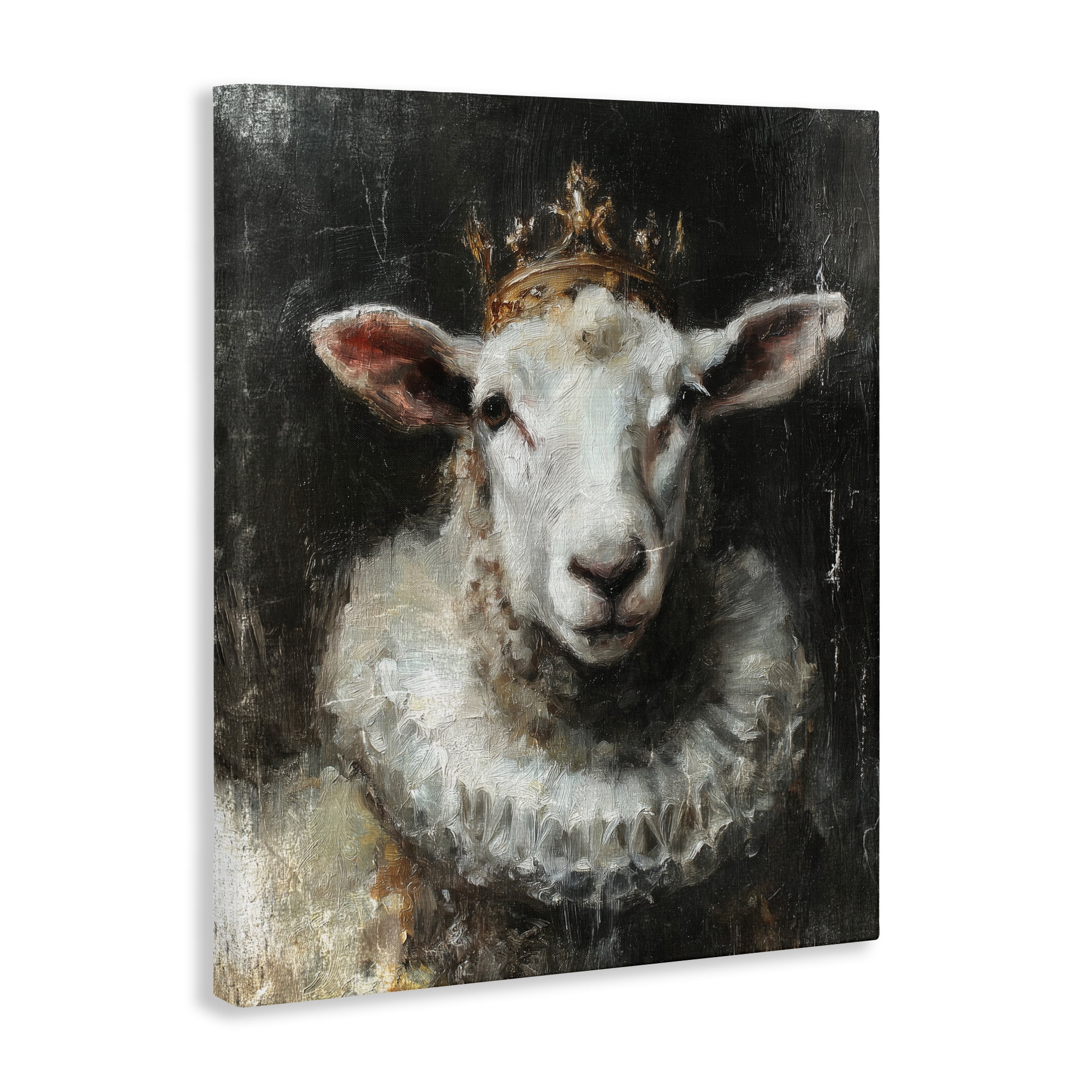 Stupell Industries Crowned Sheep Portrait Canvas Wall Art, design by Svetlana Aleynikova