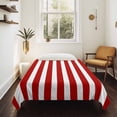 thumbnail image 4 of Red Striped Large Tapestry for Bedroom Wall Hanging Tapestry, Christmas Farmhouse Red White Stripes Ceiling Backdrop Tapestries Poster Blanket Wall Decor for Teens Room Living Room Dorm 85" x 90", 4 of 8