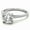 White, variant on Auory Round Halo Diamond Engagement Ring in White Gold Plated for Women