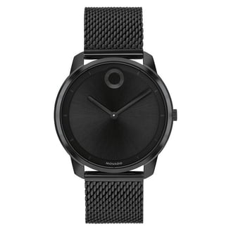 Movado Bold TR90 3601278 Black Dial Brown Leather Strap Quartz