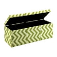 thumbnail image 4 of Furniture of America Aiden Fabric Tufted Storage Bench, Green, 4 of 6
