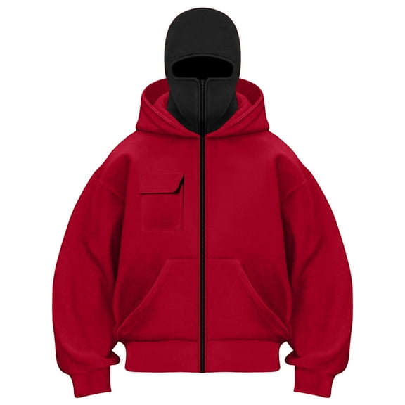 Gibobby Women's Hoodies Teen Girl Fall Jacket Sweatshirts Fashion Women Casual Hooded Slim Zipper Fleece Sweater Coat Fall Winter Coat(XXL,Red)