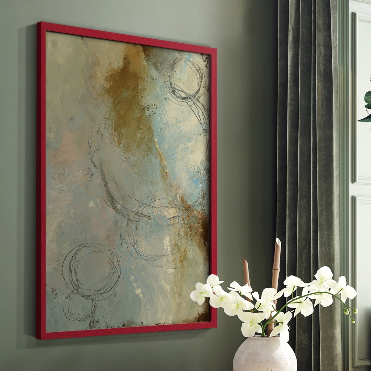 Zen Path I Framed Print - Solid Wood in Single Picture Frame Solid Wood 2 Framed Print
