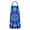 Blue Purple Tie, variant on Rainbow Tie Dye Swirl Pattern Apron-Garden Aprons for Women with Pockets-Cotton Linen Waterproof Kitchen Cooking Gardening Aprons Adjustable for Kitchen,Cooking,BBQ and Salon 33x27 Inch