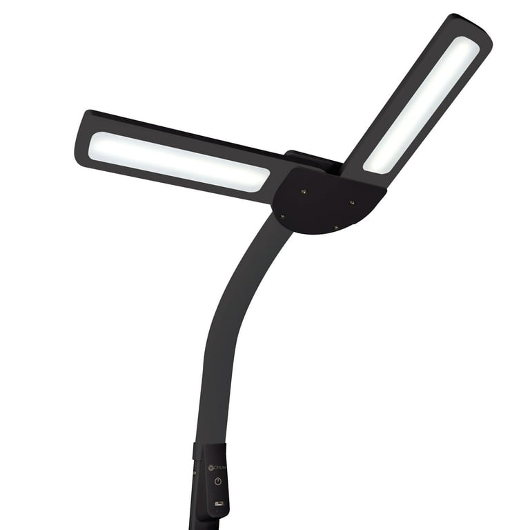 Ottlite dual shade led floor 2024 lamp with usb charging station
