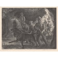 thumbnail image 2 of John Steuart Curry 24x20 Gold Ornate Framed and Double Matted Museum Art Print Titled - Manhunt (1934), 2 of 4