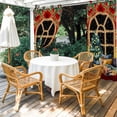 thumbnail image 2 of 2 Panels Outdoor Curtains for Patio Waterproof 54"x95" Christmas Gingerbread Weatherproof Privacy Outsides Curtains, Winter Xmas Tree Berry Pine Fruits Grommet Thermal Drapes for Cabana Porch Pergola, 2 of 8