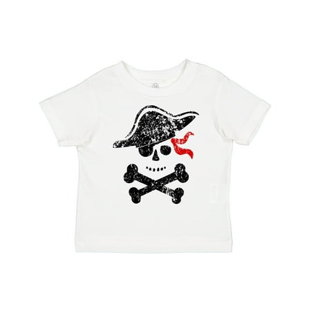 

Inktastic Grunge Pirate Skull and Cross Bones Gift Toddler Boy or Toddler Girl T-Shirt