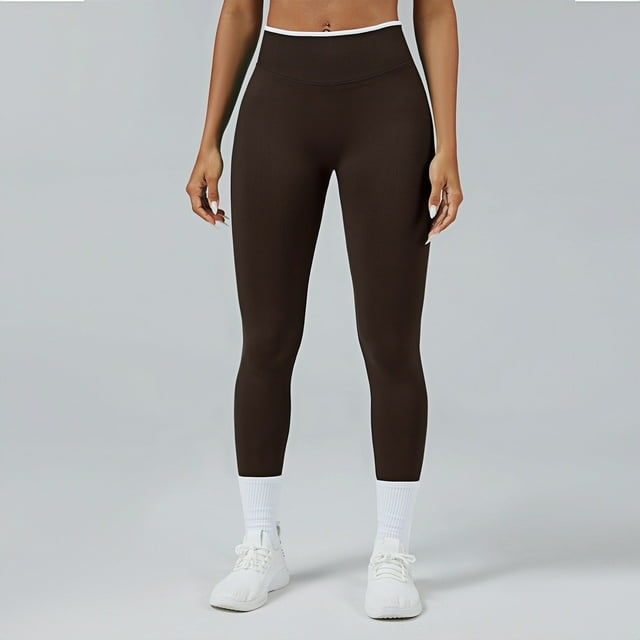 WILLBEST conjunto de Pantalones de Yoga de Cintura Alta para Mujer, Leggings de Entrenamiento Sin Costuras con Sujetador Deportivo, Gimnasio, Running, Cómodos Y Elásticos, para Uso Diario Chica