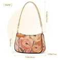 thumbnail image 3 of FORMRS Womens Shoulder Bag with Chain Strap Clutch Purse Cute Tote Handbag, Abstract Orange Flowers, 3 of 7