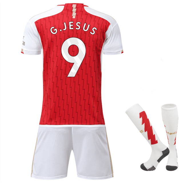 The Gunners 23/24 Authentic #9 G Jesus Home Jersey