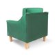 thumbnail image 4 of Sillón Menken SofaMatch, Tela de Terciopelo, Patas Natural verde Unitalla, 4 of 5