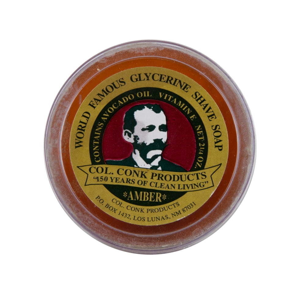 Colonel Conk Amber Glycerin Shave Soap 64g 2.25oz