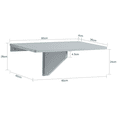 thumbnail image 3 of SoBuy FWT03-HG, Table Pliante Murale à Rabat, Table de Cuisine, Bureau d'Ordinateur, Table pour Enfants, Gris, 3 of 8