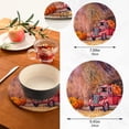 thumbnail image 3 of SKYSONIC Pumpkin Red Truck Pot Holders Trivets, 2 Pcs Heat Resistant Trivets,Autumn Fall Watercolor Cotton Thread Weave Mats for Hot Pads Pans Pot Bowl Teapot for Kitchen Decor, 3 of 7