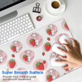 thumbnail image 4 of Long Mouse Pads for Desk,White Cow Strawberry Love Pattern Desk Mats on Top Of Desks, Desk Mouse Pad Extra Large with 3mm Non-Slip Base and Stitched Edge for Gaming,Office,Work,Home 35.4"x15.7", 4 of 6