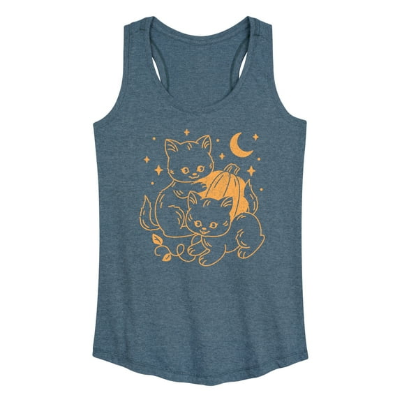 Instant Message - Halloween Kittens - Women's Racerback Tank Top