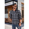 thumbnail image 6 of COOFANDY Mens Button Down Long Sleeve Shirts Slim Fit Flannel Shirt Casual Plaid Shirt, 6 of 6