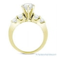 thumbnail image 4 of Round Cut Forever Brilliant Moissanite 5-Stone Engagement Ring in 14k Yellow Gold, 4 of 5