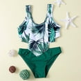 thumbnail image 2 of Girls' V-Neck Bikini Beach Sport 2-Piece Swimsuits, 2 of 9