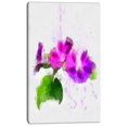 thumbnail image 2 of Stem of Convolvulus Flower Drawing - Floral Canvas Art Print, 2 of 4