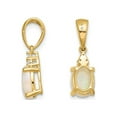 thumbnail image 3 of 3/4 Carat (Ctw) Opal Pendant Necklace in 14K Yellow Gold with Chain for Women, 3 of 5