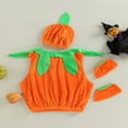 thumbnail image 3 of POINTERTECK Infant Baby Boys Girls Halloween Vest Set Contrast Color Patchwork Tops + Hat + Shoes Colthes, 3 of 6