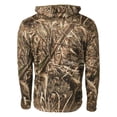thumbnail image 3 of Banded Mid-Layer Fleece Quarter-Zip Pullover Hoodie Max 5 XL, 3 of 3