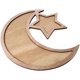 thumbnail image 3 of Bandeja de comida Eid Mubarak Ramadán Madera Eid Mubarak Vajilla de comida para fiestas Bandeja de postres Vajilla para servir en forma de estrella y luna Plato artístico Vajilla para servir Soporte, 3 of 5