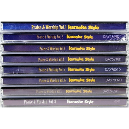 Daywind Karaoke - Praise & Worship Volumes 1-8 SET Karaoke Style NEW CD+G Daywind 48 Songs