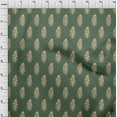 thumbnail image 4 of oneOone Viscose Jersey Forest Green Fabric Asian Block Floral Sewing Fabric By The Yard Printed Diy Clothing Sewing Supplies 60 Inch Wide, 4 of 4