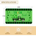 thumbnail image 6 of Roszwtit St Patricks Day Door Mat 30 X 17 Inch St Patricks Day Buffalo Plaid Truck Doormat Indoor Outdoor Entrance Floor Mat Non Slip Rubber Welcome Mats, 6 of 6